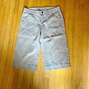 Banana Republic tan thin corduroy culotte